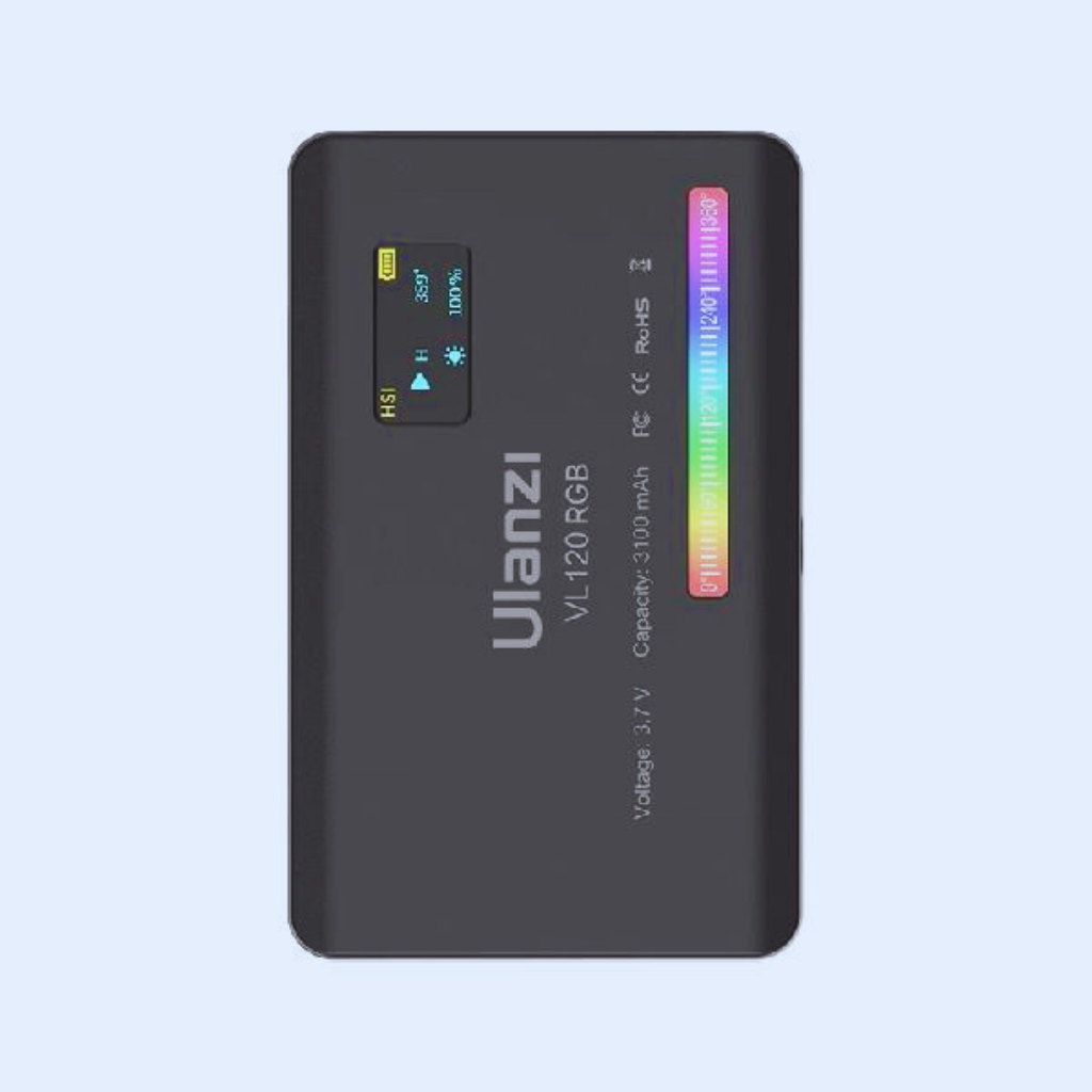 Ulanzi VL120 RGB Video Light for Photography Vlogging