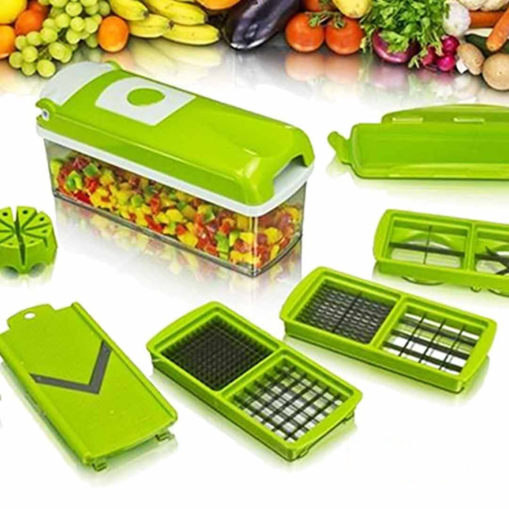 Nicer Dicer 15 In 1 Vegetable And Fruit Chopper With Stainless Steel Blades