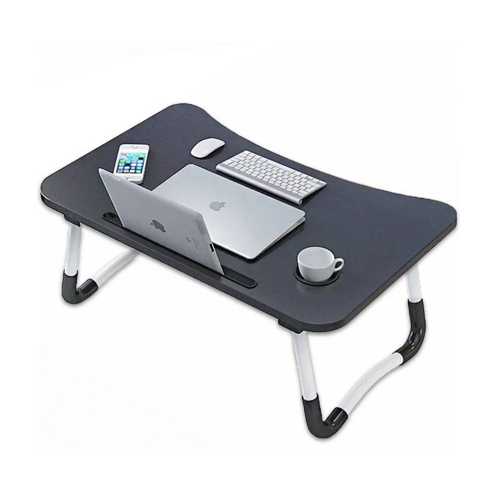 Multifunctional Portable & Foldable Laptop Table – Black Color